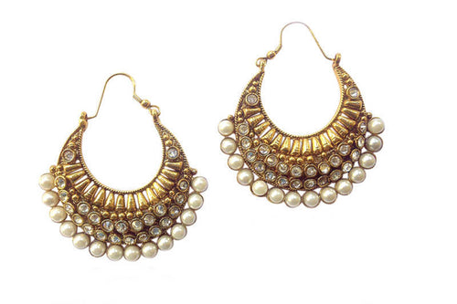 14K WHITE GOLD CUBIC ZIRCONIA DOLPHIN HUGGIE HOOP KIDS EARRINGS