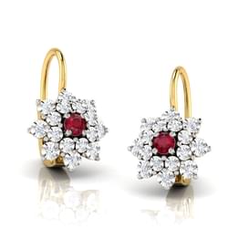 MICHIKO 7-8 MM CULTURED FRESHWATER PEARL SILVERTONE STUD EARRINGS