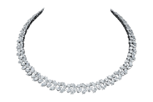 DIAMANTE 1/2 CT DIAMOND 14K GOLD ROUND CLUSTER NECKLACE BY ROYAL JEWELRY