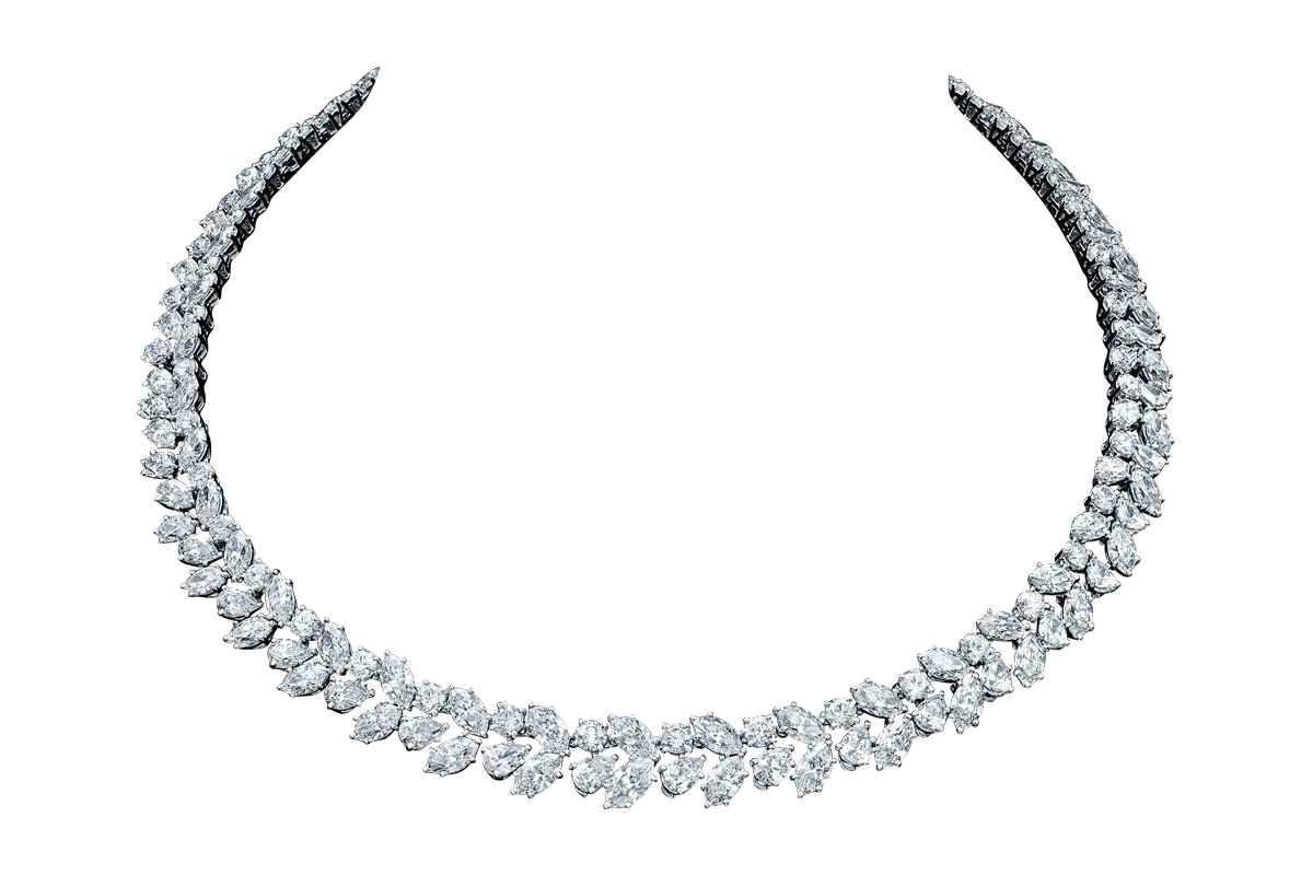 DIAMANTE 1/2 CT DIAMOND 14K GOLD ROUND CLUSTER NECKLACE BY ROYAL JEWELRY