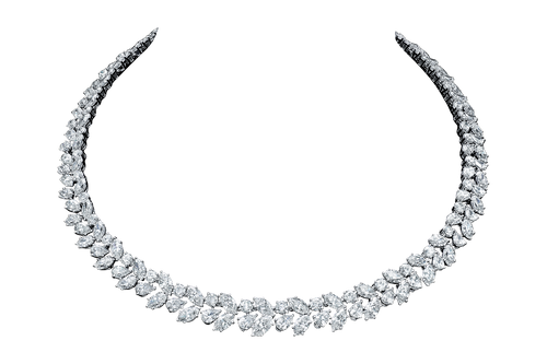 DIAMANTE 1/2 CT DIAMOND 14K GOLD ROUND CLUSTER NECKLACE BY ROYAL JEWELRY