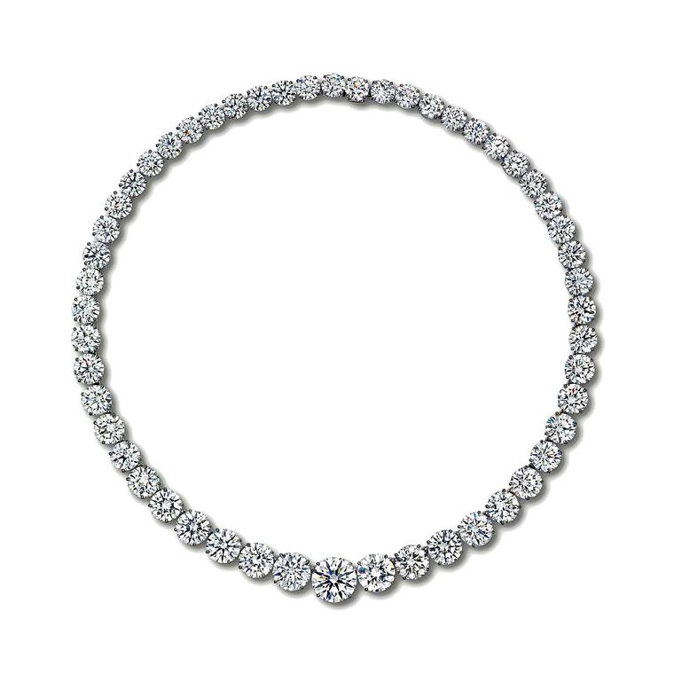 JULIE LEAH 1/4 CT TW DIAMOND 10K WHITE GOLD NECKLACE